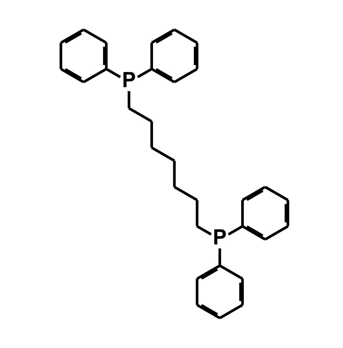 Bis(diphenylphosphino)heptane - CAS:64730-63-8 - (Heptane-1,7-diyl)bis(diphenylphosphane), Tetraphenylheptylenediphosphine, 1,7-Heptanediylbis(diphenylphosphine)